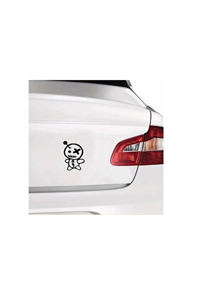 Amo-Stickers Sticker Auto Papusa Vodoo 45cm Verde