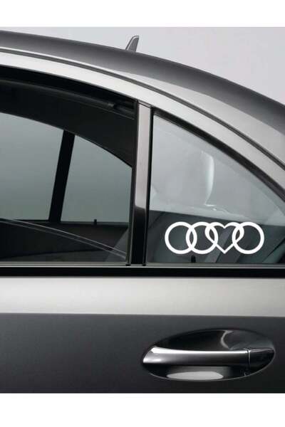 Amo-Stickers Sticker Auto Audi Heart 25cm Rosu