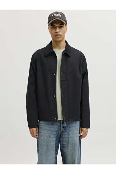 Jack & Jones سترة عمل سوداء للرجال من Jjegraham Sn Jacket