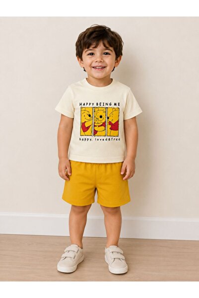 DimpleBaby 3 Teddy Bear Printed Summer Shorts Baby Set 6-24 Months