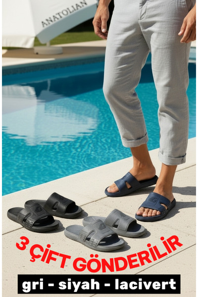 GEZER 3 Color Non-Slip Sole Set.. Sea, Beach, Bathroom, Pool, Wc Non-Slip Dai...