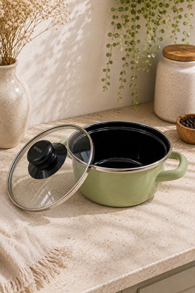 Enza Minicook Enamel Food & Sauce Pot