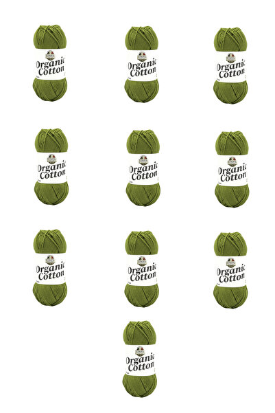 Etrofil 10 Pieces Organic Cotton (74386) Golden Olive 100% Organic Cotton Ami...