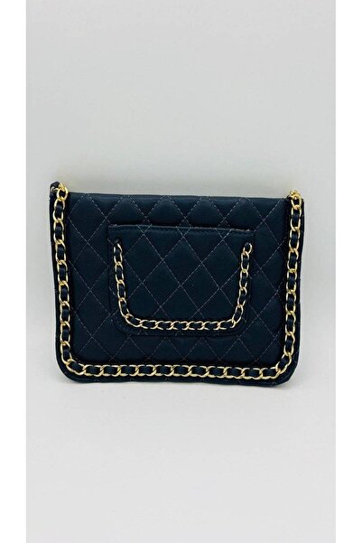 FashionApp Geantă de damă, tip crossbody, plic, deschisă, albastru marin