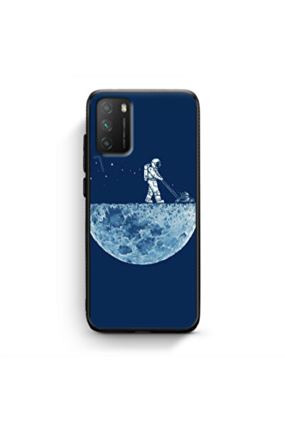 Other Xiaomi Poco M3 Mowing the moon Black Glossy Θήκη