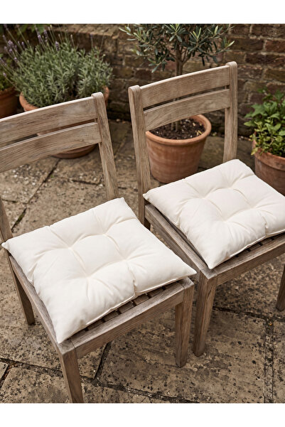 VİENNA 2-Piece Silicone Filled Duck Fabric Liquid-Proof Chair Cushion