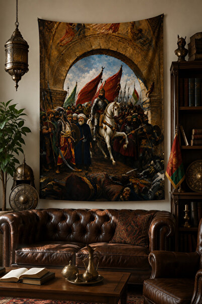 Vagonik Fatih Sultan Mehmet intră în Istanbul - Banner tematic cu tapet decor...