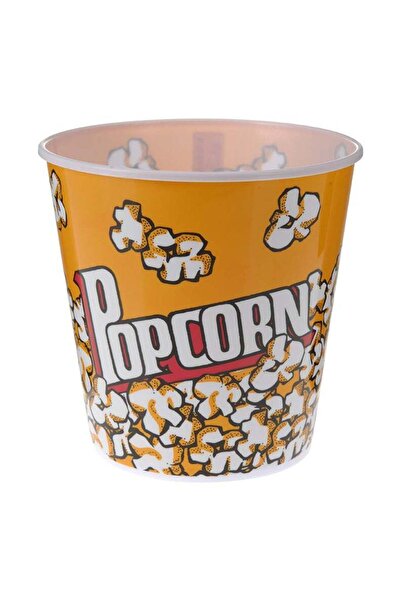 Koopman Reusable Popcorn Bucket 2.8 Liters 18 X 17.5 Cm Polypropylene Yellow
