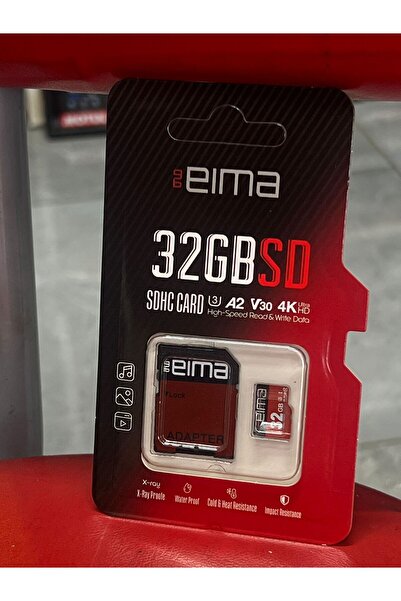 EİMA Hafıza kartı 32 gb kameralara uyumlu 4k