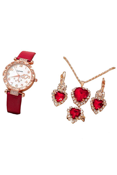 Woman's Fashion Σετ κοσμημάτων με κολιέ, σκουλαρίκια και δαχτυλίδι