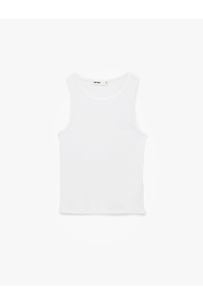 Koton Cotton Crew Neck Ribbed Undershirt Blouse