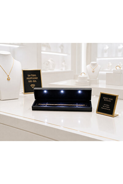 BOX LED IŞIKLI MÜCEVHER TESBİH TAKI KUTUSU