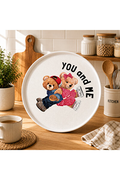 ela777 Round Tray Bear Bear 39 cm