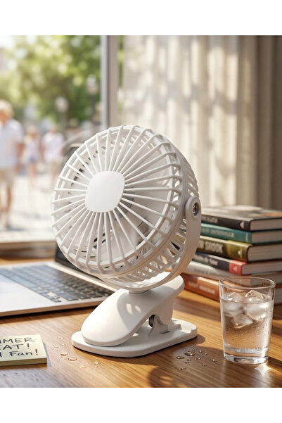 shopwave Şarjda ve Fişte Çalışabilen Portatif Mini Fan
