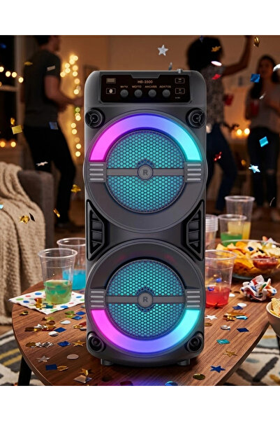 shopwave LED Işıklı Kablosuz Bluetooth Hoparlör USB TF Kart Destekli
