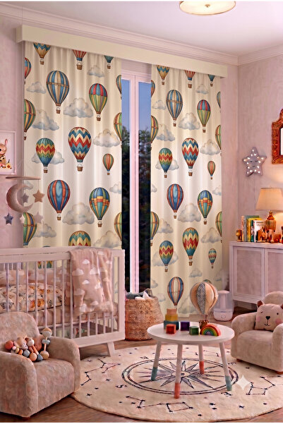 EFSANE PET Baby Kids Room Background Curtain 100 X 250 cm 1 Wing Cute Pattern...