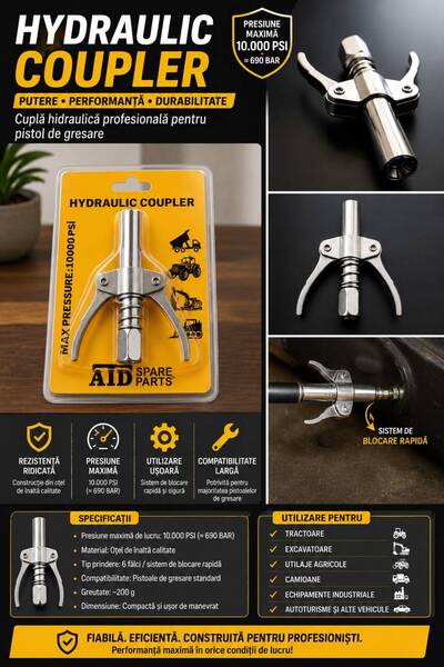 ATD Υδραυλικός Ταχυσύνδεσμος για Γράσο – 10.000 PSI