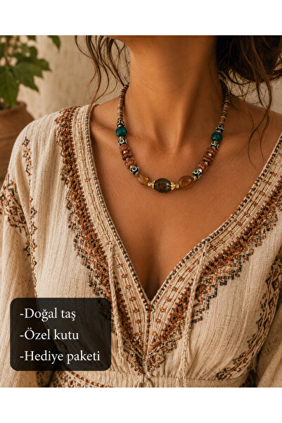 HER ŞEY NOTA www.herseynota.com Ethnic Zarevia Natural Stone Beaded Handmade ...