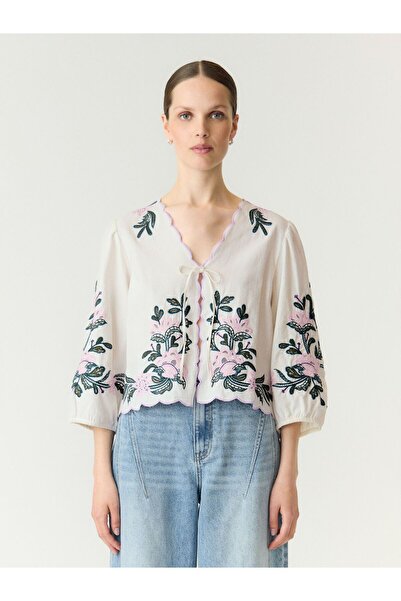 YAS Bluse mit 3/4 Ärmeln YASTIVO