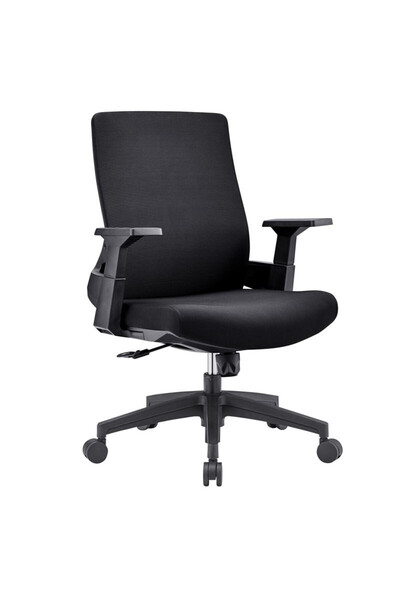 woodwell BF8950 Πολυθρόνα Γραφείου Mesh Μαύρο, Ύφασμα Μαύρο