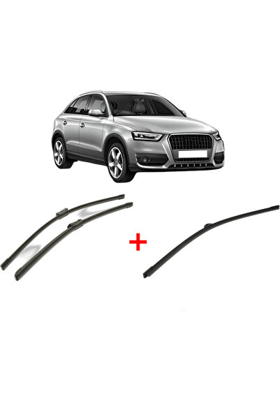Bosch Set of 3 wipers AUDI Q3 (8UB, 8UG) from 2011 - 2018, for windshield and...