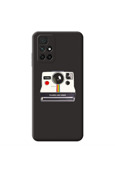 Other Xiaomi Redmi 10 2022 Polaroid land camera Black Colored Silicone TPU Θήκη