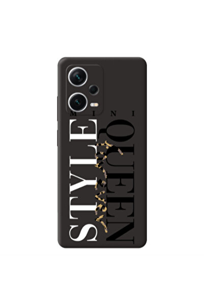 Other Xiaomi Poco X5 Mini Quen Forever Black Colored Silicone TPU Θήκη