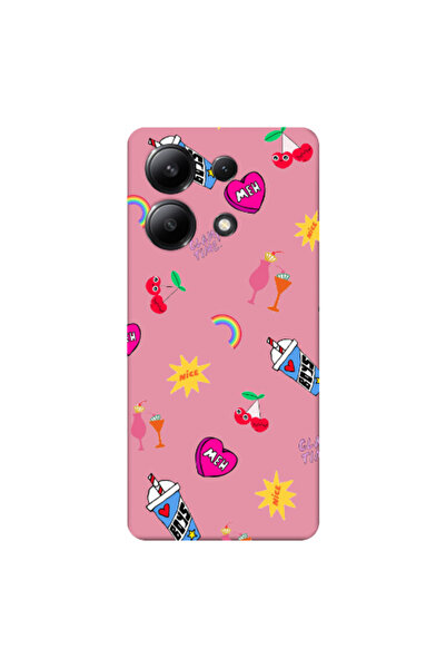 Other Xiaomi Redmi Note 13 4G glam time Pink Colored Silicone TPU Θήκη