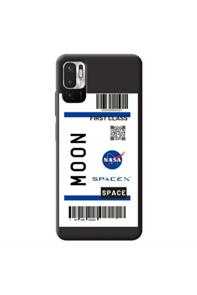 Other Xiaomi Redmi Note 10 Pro 5G Moon spacex Black Colored Silicone TPU Θήκη