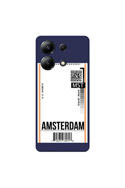 Other Xiaomi Redmi Note 13 4G Amsterdam Travel More Dark blue Colored Silicon...