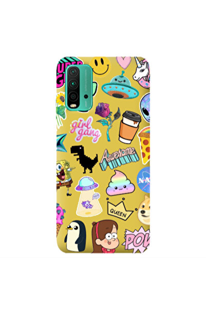 Other Xiaomi Poco M3 Cartoon queen Yellow Colored Silicone TPU Θήκη