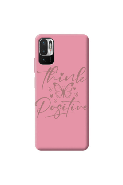 Other Xiaomi Redmi Note 10 Pro 5G Think Positive Pink Colored Silicone TPU Θήκη