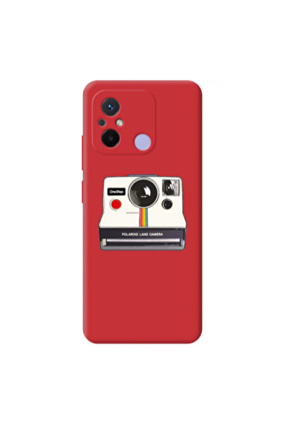 Other Xiaomi Redmi 12C Polaroid land camera Red Colored Silicone TPU Θήκη