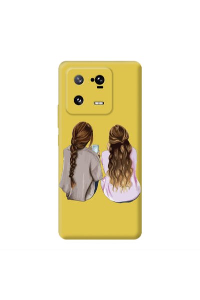 Other Xiaomi 13 Pro Friends Yellow Colored Silicone TPU Θήκη