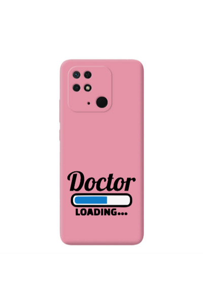 Other Xiaomi Redmi 10C Doctor Loading Pink Colored Silicone TPU Θήκη