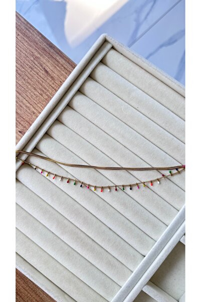 Rüya Colorful Set of 2 Anklet Bracelets