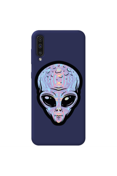 Other Samsung A70 Alien Dark blue Colored Silicone TPU Θήκη
