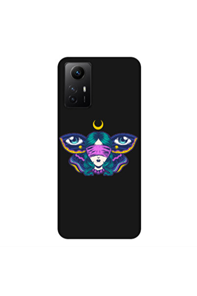 Other Xiaomi Redmi Note 12s Eye in my ear Black Colored Silicone TPU Θήκη