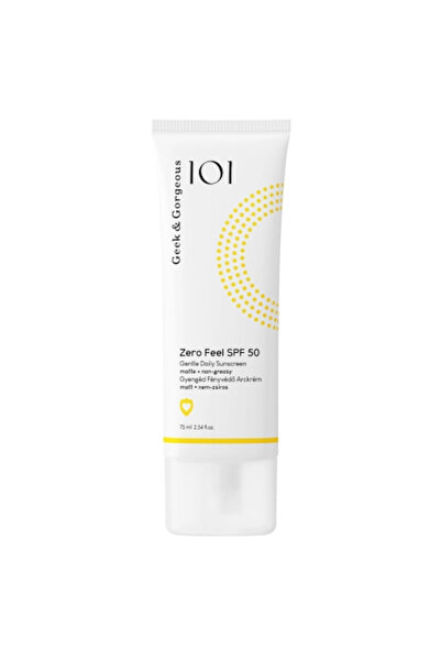 GEEK & GORGEOUS Zero Feel SPF 50, 75 ml - neviditelný opalovací krém pro každ...