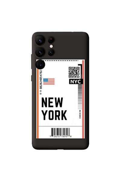 Other Samsung S22 Ultra New York NYC Black Colored Silicone TPU Θήκη