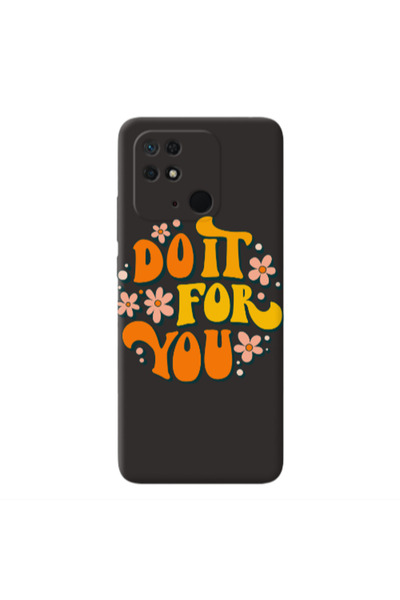 Other Xiaomi Redmi 10C Do it For You Black Colored Silicone TPU Θήκη