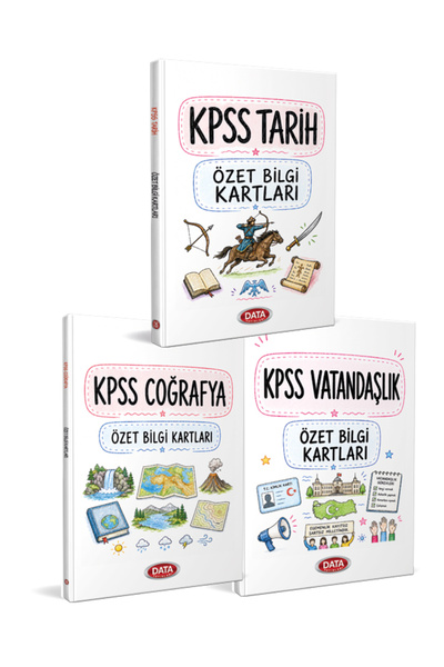 Data Yayınları 2026 KPSS Genel Kültür (Tarih-Coğrafya-Vatandaşlık) Bilgi Kart...