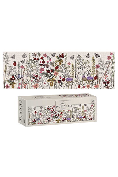 Interdruk Puzzle 1000 piese Panoramic Flowers, Interdruk, Carton, Multicolor