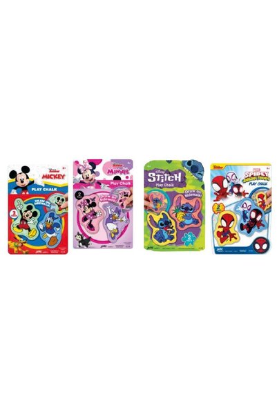 OEM Simba Kreda licențiată 2D mix cu figurine (Spidey, Stitch, Minnie, Mickey)