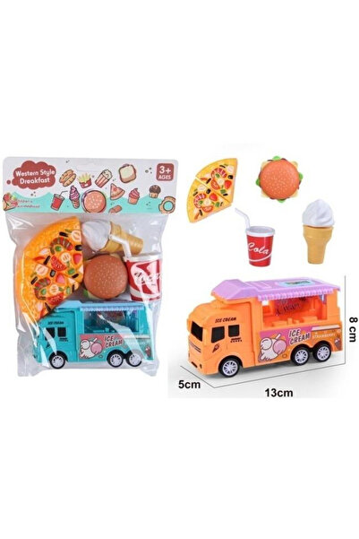OEM Merkpol Set de joacă Food Truck cu mâncare pizza burger înghețată