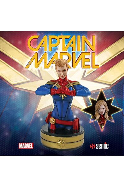 OEM Bust Kapitana Marvel, Semic, 20 cm, 2 capete interschimbabile, multicolor