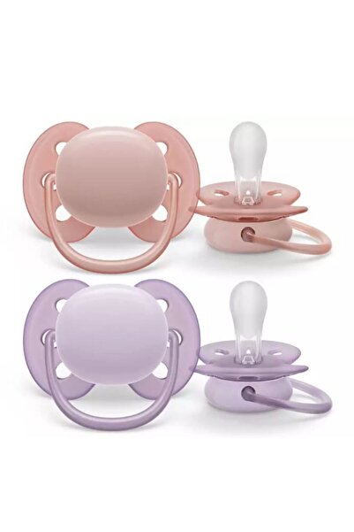 Philips Avent Avent Υπέρ Απαλή Πιπίλα 0-6 μηνών Κορίτσι Ροζ-Λευκό (SCF091/31)