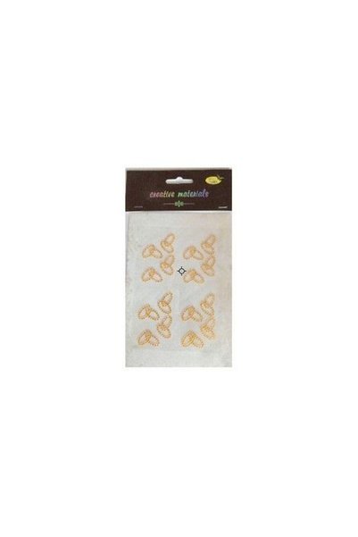 OEM Inele acrilice Galeria Hobby decorative, in blister, auriu, 16 buc