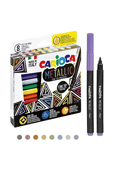 OEM Markere metalice CARIOCA, 8 culori – durabile, pentru suprafețe închise l...