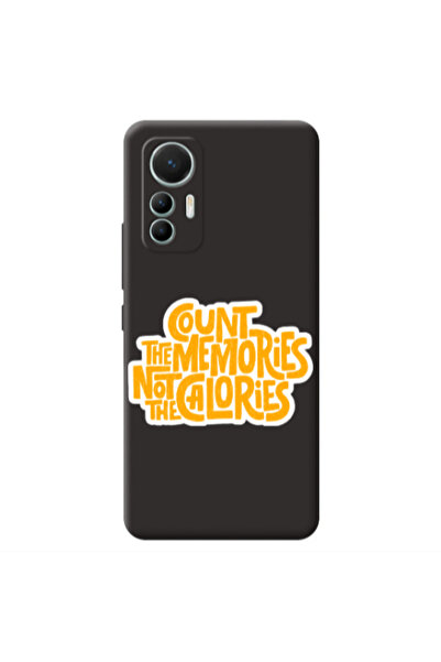 Other Xiaomi Mi 12 Lite Count the memories not the calories Black Colored Sil...